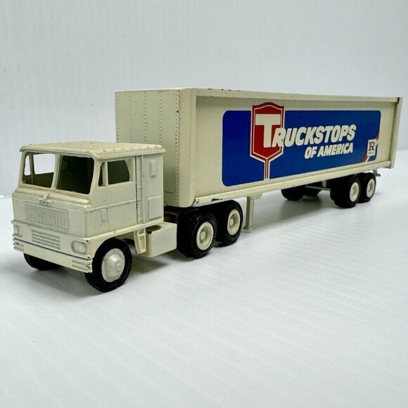 Truck Stops Of America TA Tractor Trailer 1:64 Truck White Winross Rochester NY - Picture 1 of 15